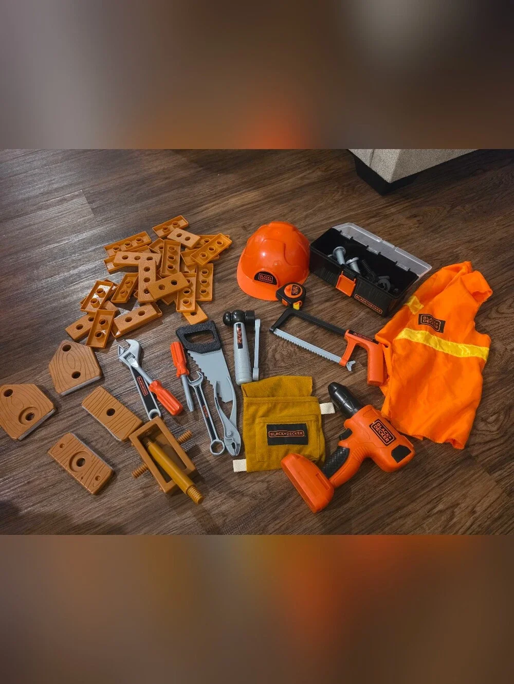 Kids Black +Decker Tool Set